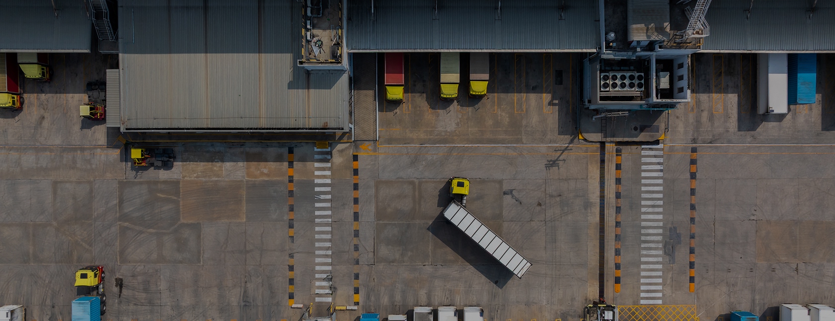 factory logistics aerial view